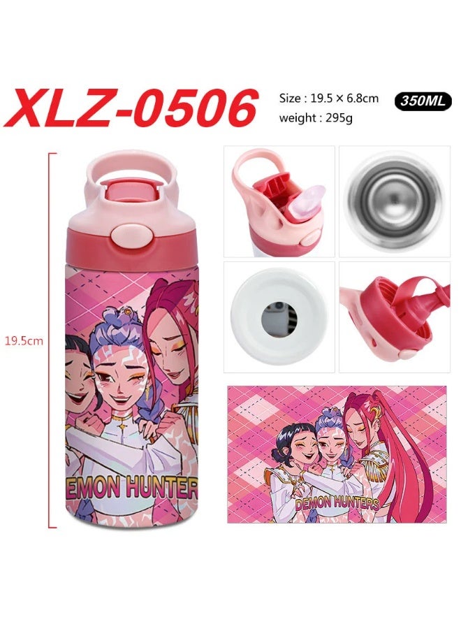 K-Pop Demon-Hunting Girl Group Student High Beauty Level Creative Stainless Steel Four-Color Thermal Cup Water Bottle